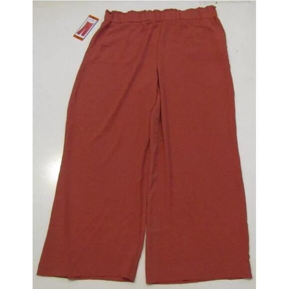 Hilary Radley Pants - HILARY RADLEY Dusty Coral Pull On Wide Leg Pants Size XXL NWT Womens AA9
